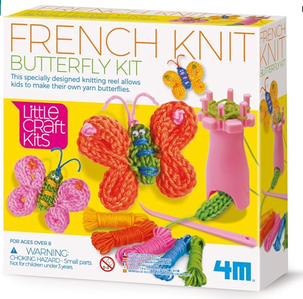 4M - Little craft - Spool knit butterflies kit